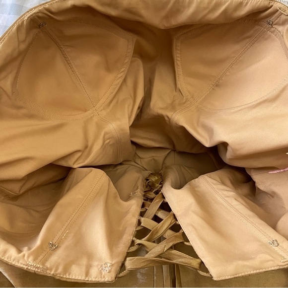 Anaïs Design gold strapless dress ballon pleated woven prom jewels corset 12 14 - Picture 11 of 16